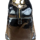Chanel Black Patent Quilted Leather Timeless Shopping Tote Bag 2002