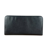Prada Saffiano Leather Snap Long Wallet Black