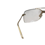 Christian Dior Vintage Gold Tone Frameless Tinted Glasses