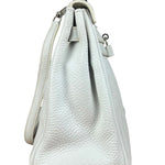 Hermes Kelly 32 White Clemence Leather Handbag 2008