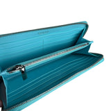 Tiffany & Co Blue Gradient Leather Long Zippy Wallet
