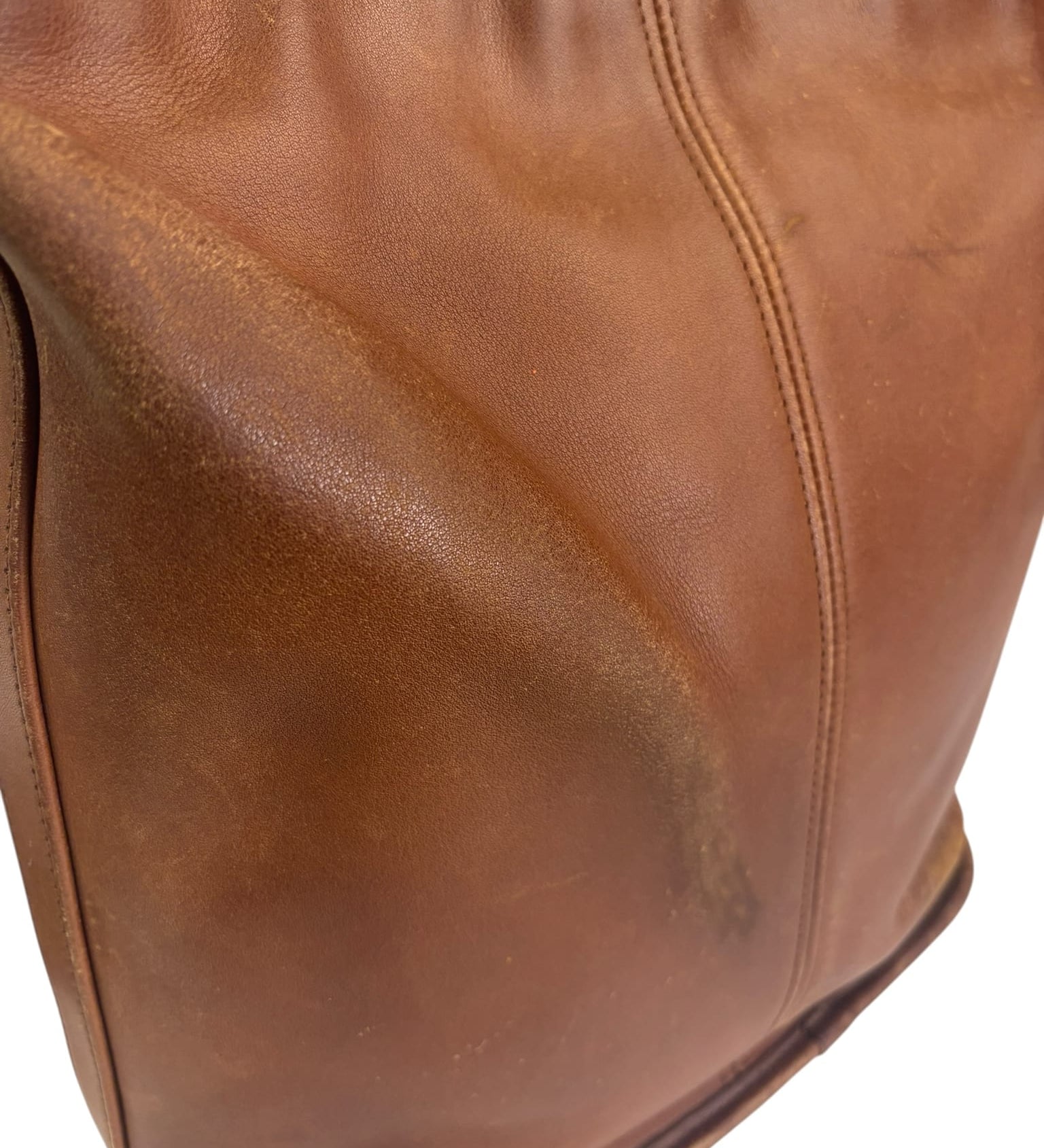 Coach Vintage Brown Leather Legacy Zip Crossbody Bag