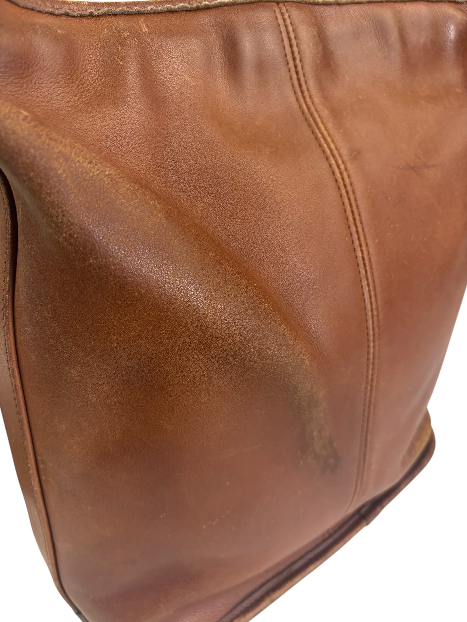 Coach Vintage Brown Leather Legacy Zip Crossbody Bag