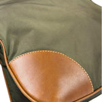 Prada Green/Brown Nylon/Leather Trim Crossbody Bag