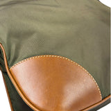Prada Green/Brown Nylon/Leather Trim Crossbody Bag