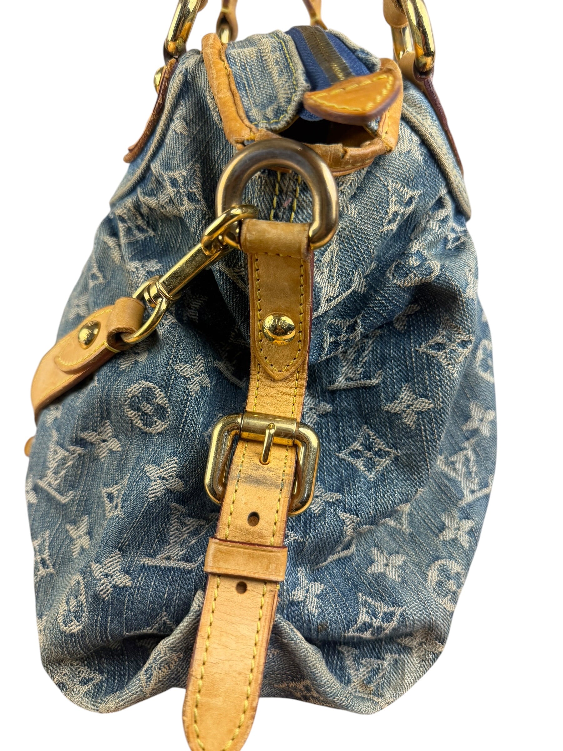 Louis Vuitton Blue Denim Monogram Neo Cabby Two-Way Bag MM