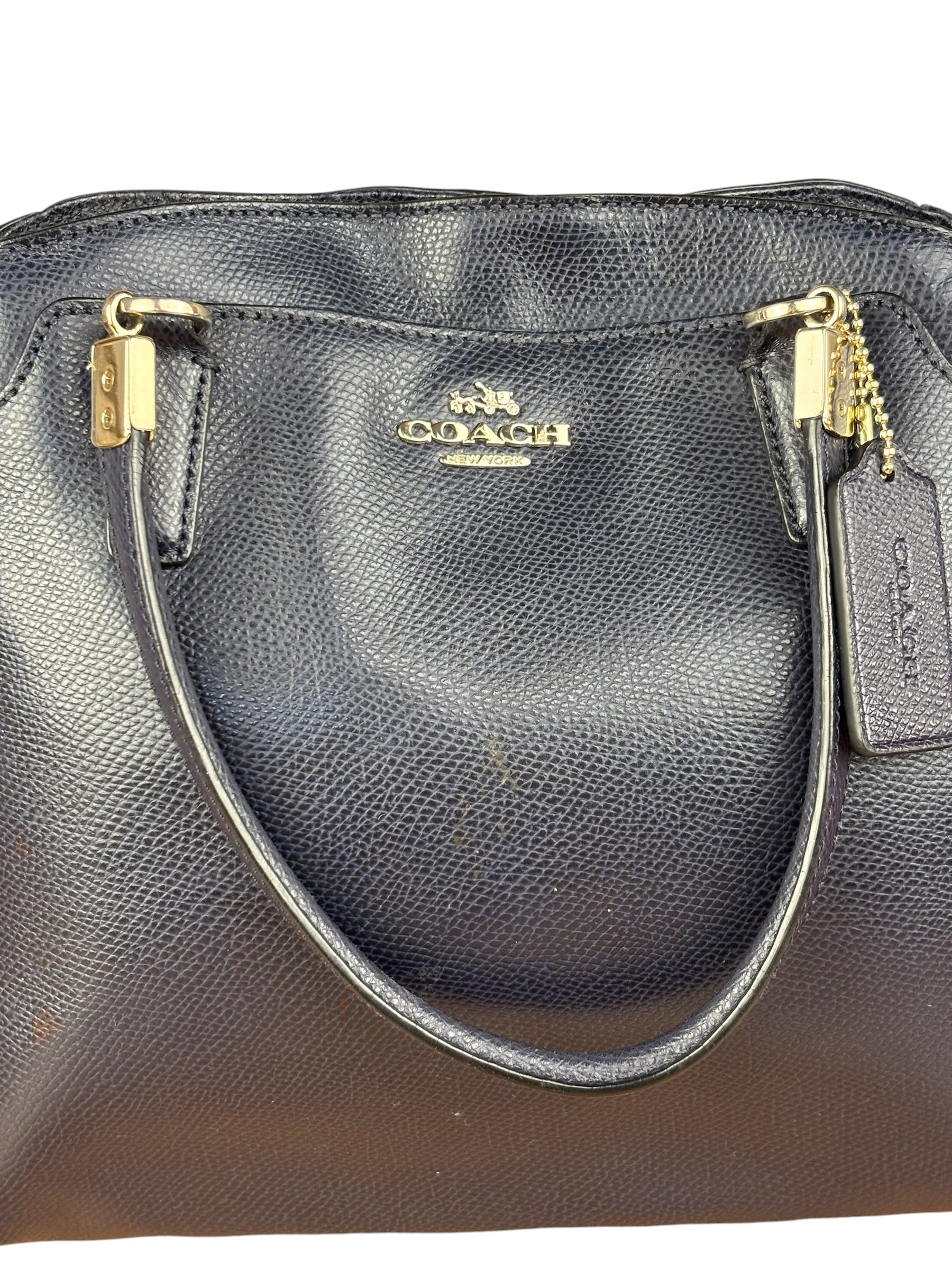 Coach Vintage Navy Leather 2Way Bag