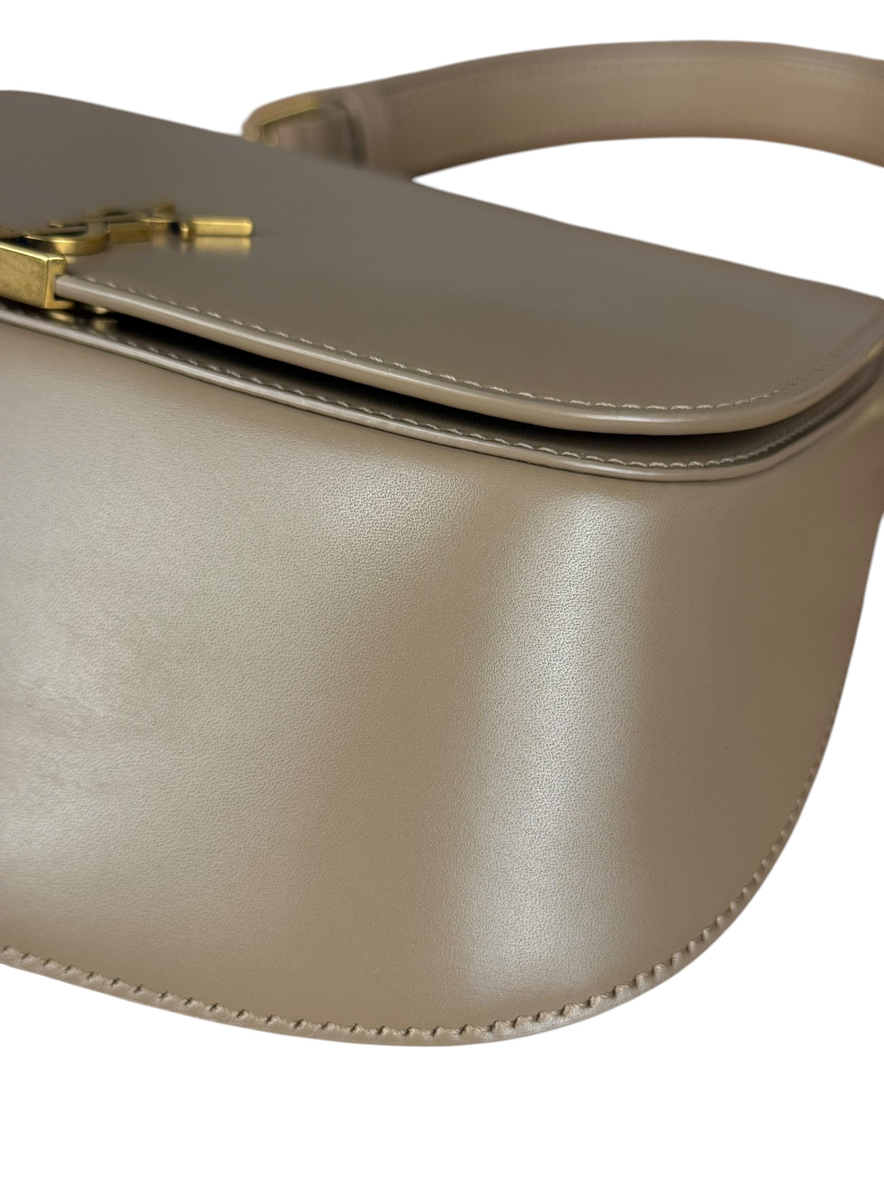 Saint Laurent Beige Leather Voltaire Handbag