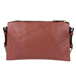 Burberry Pale Orchid Pink Leather Check-Embossed Peyton Crossbody