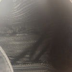 Prada Vintage Black Nylon Hobo Shoulder Bag