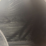 Prada Vintage Black Nylon Hobo Shoulder Bag