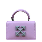 Off-White Purple Leather Micro Jitney 0.5 Two-Way Bag