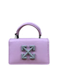 Off-White Purple Leather Micro Jitney 0.5 Two-Way Bag