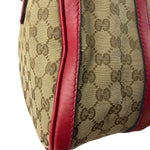 Gucci Beige/Red Leather GG Joy Boston Two-Way Bag