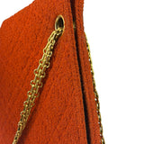 Chanel Vintage Red Quilted Tweed Shoulder Bag 1994