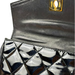 Chanel Black Patent Leather Belt Bag 1995