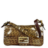 Fendi FF PVC Coated Canvas Baguette