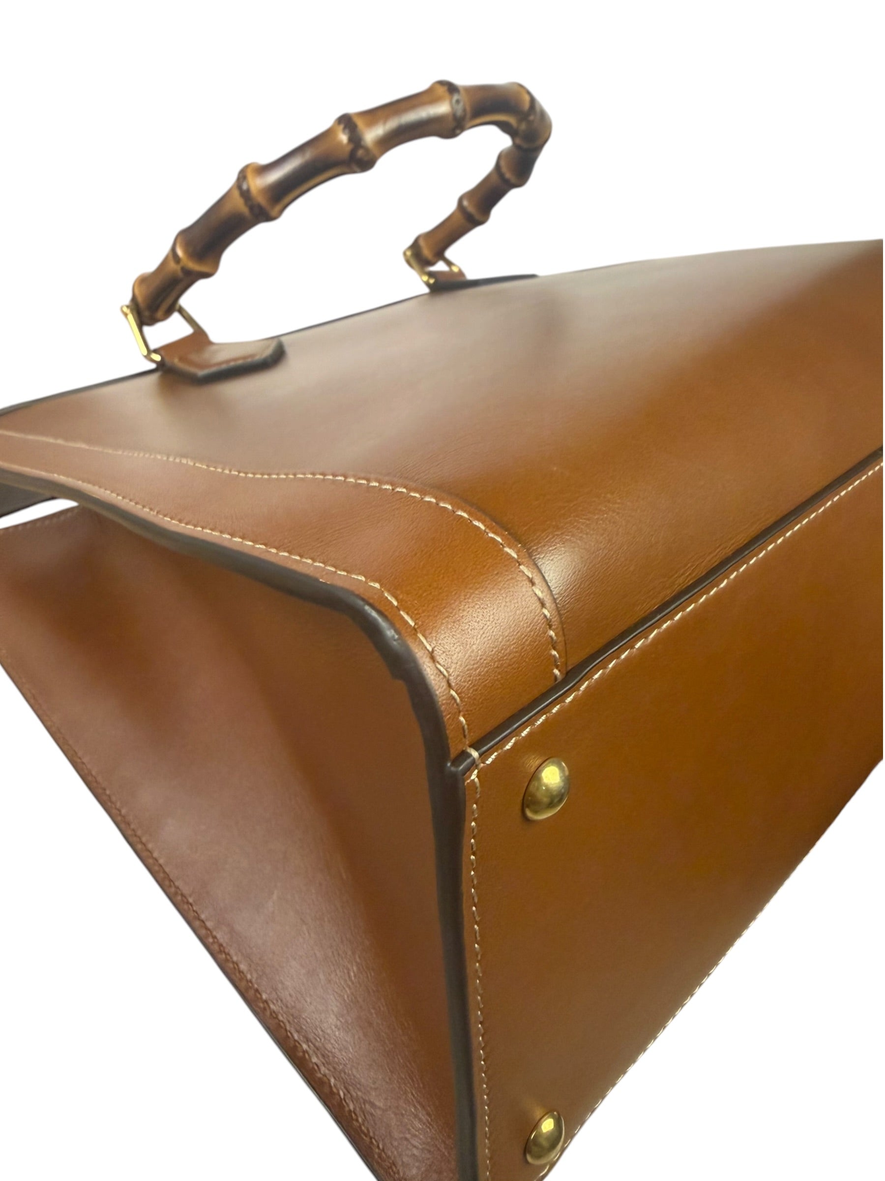 Gucci Peanut Brown Leather Diana Medium Tote
