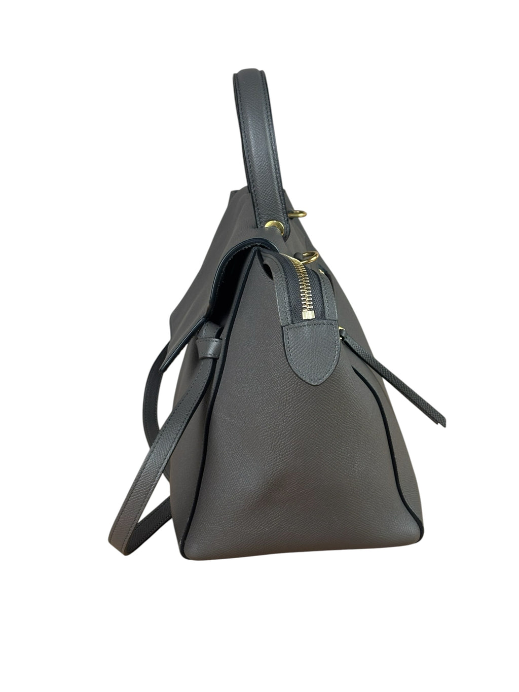 Celine Grey Leather Two-Way Belt Bag