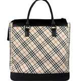 Burberry Beige Canvas Nova Check Tote Bag