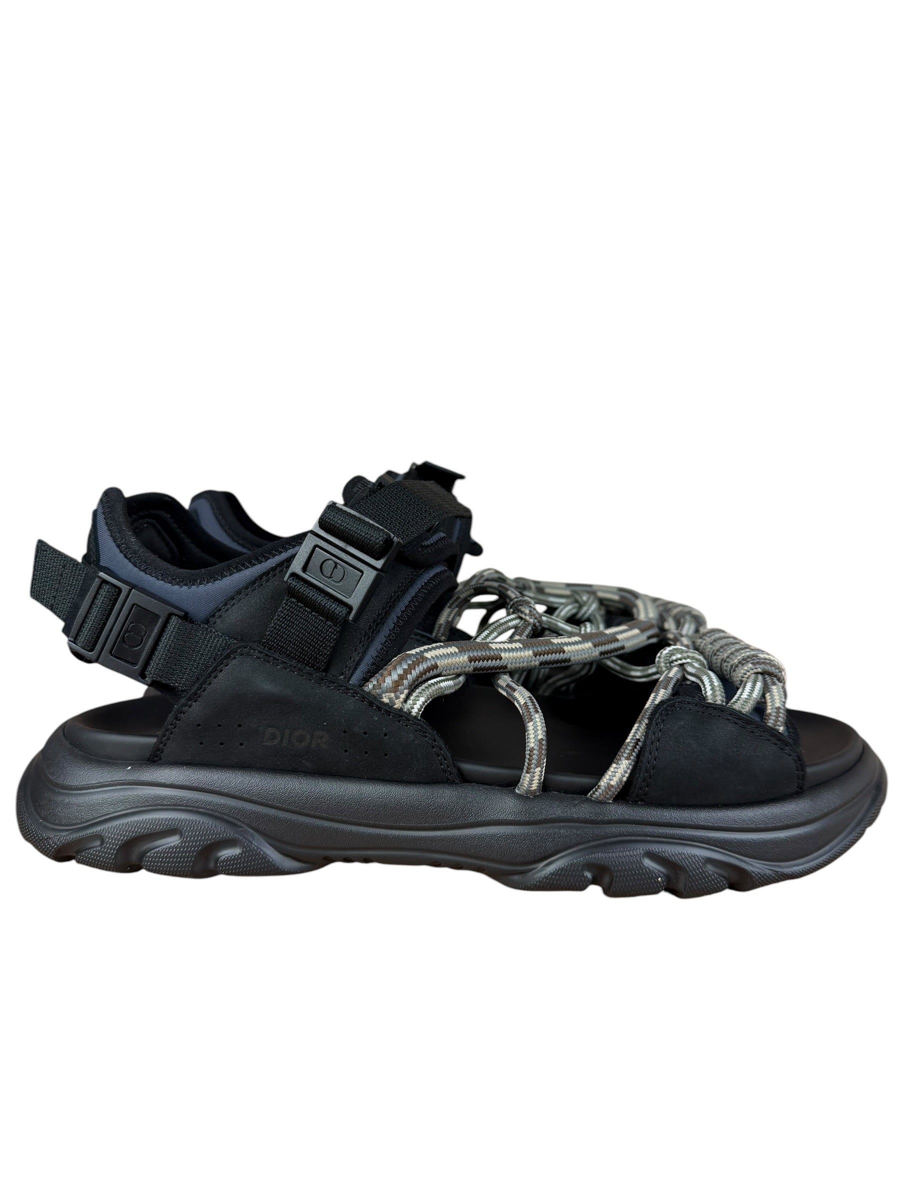 Christian Dior Black/Gray H-town Sandal