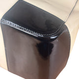 Gucci Cream/Beige Patent Leather Square Hand Bag