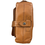 Christian Dior Vintage Tan Brown Leather Flight Medium