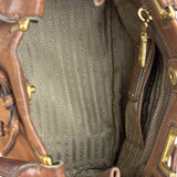 Prada Brown Leather 2Way Bag