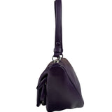 Prada Purple Nappa Leather Triangle Two-Way Bag