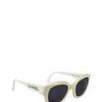Chanel White Acetate Sunglasses 05247 10601