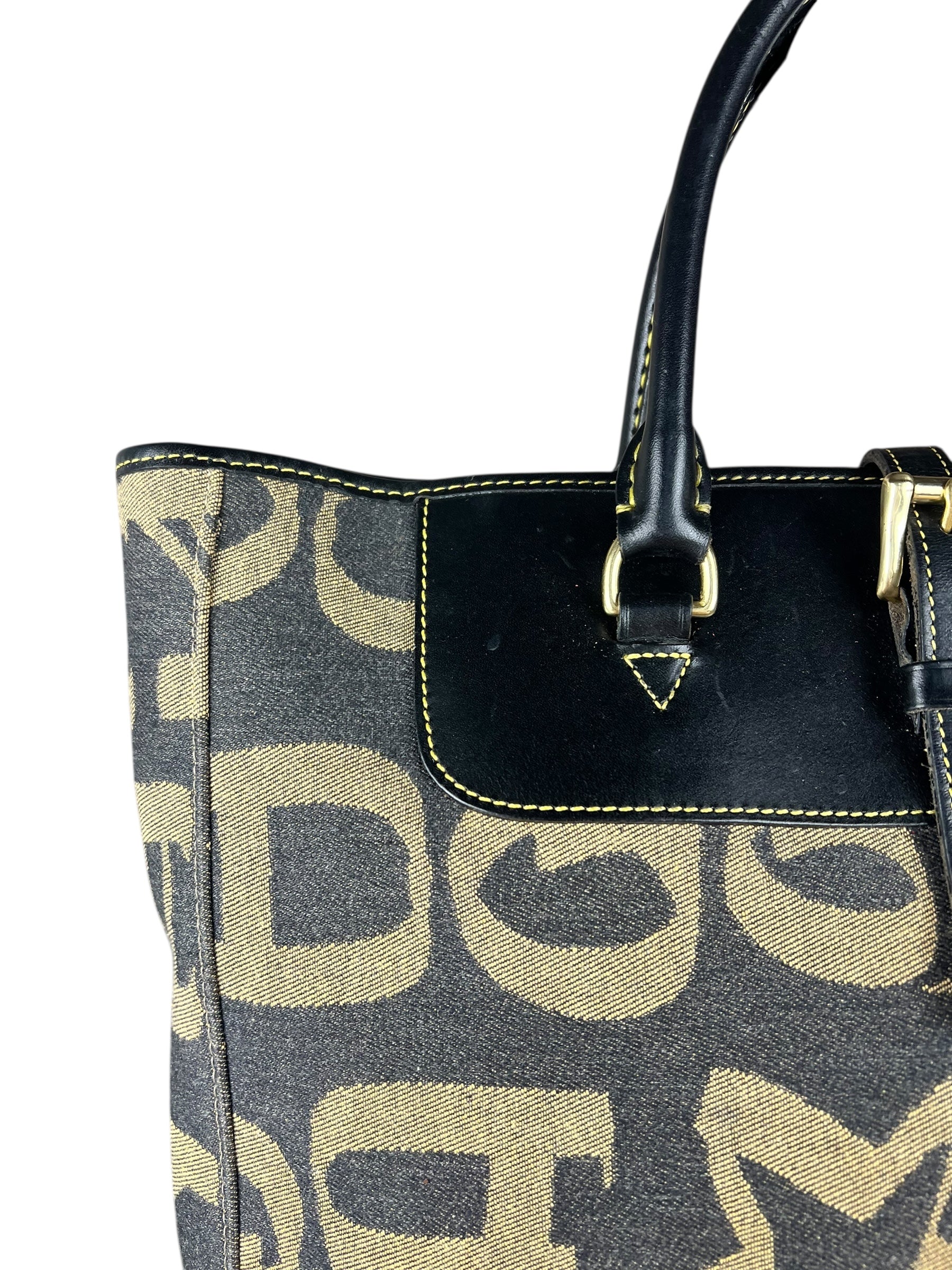Dooney & Burke Vintage Canvas Logo Tote