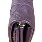 Christian Dior Purple Leather Diorama Wallet on Chain Bag