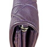Christian Dior Purple Leather Diorama Wallet on Chain Bag