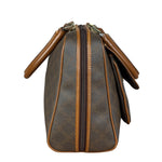Bally Vintage Leather Coated Monogram Handbag
