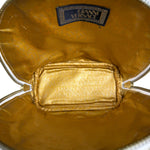 Versace Vintage Mini Osctrich Leather Top Handle Bag