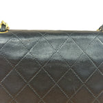 Chanel Black Quilted Leather Mini Flap Bag  2011