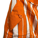 Christian Dior White/Orange Stripped Skirt
