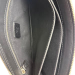 Fendi Black Leather Think Fendi Clutch