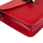 Bvlgari Red Calfskin Serpenti Forever Galuchat Crossbody Bag