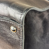 Prada Black Leather/Suede Shoulder Bag