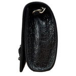 Balenciaga Black Leather Le City Clutch