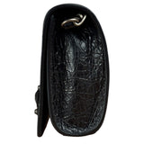 Balenciaga Black Leather Le City Clutch