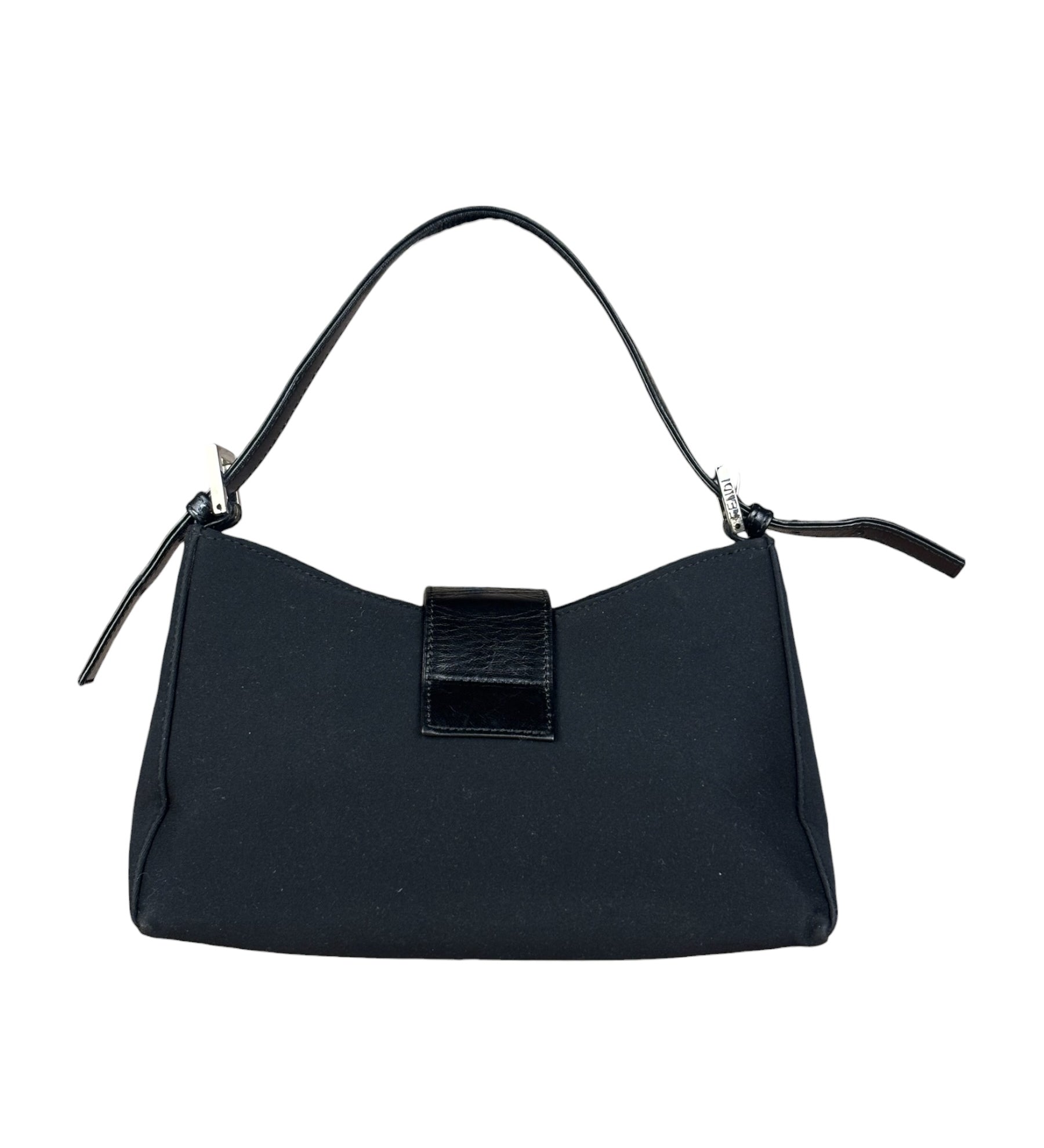 Fendi Black Neoprene Baguette