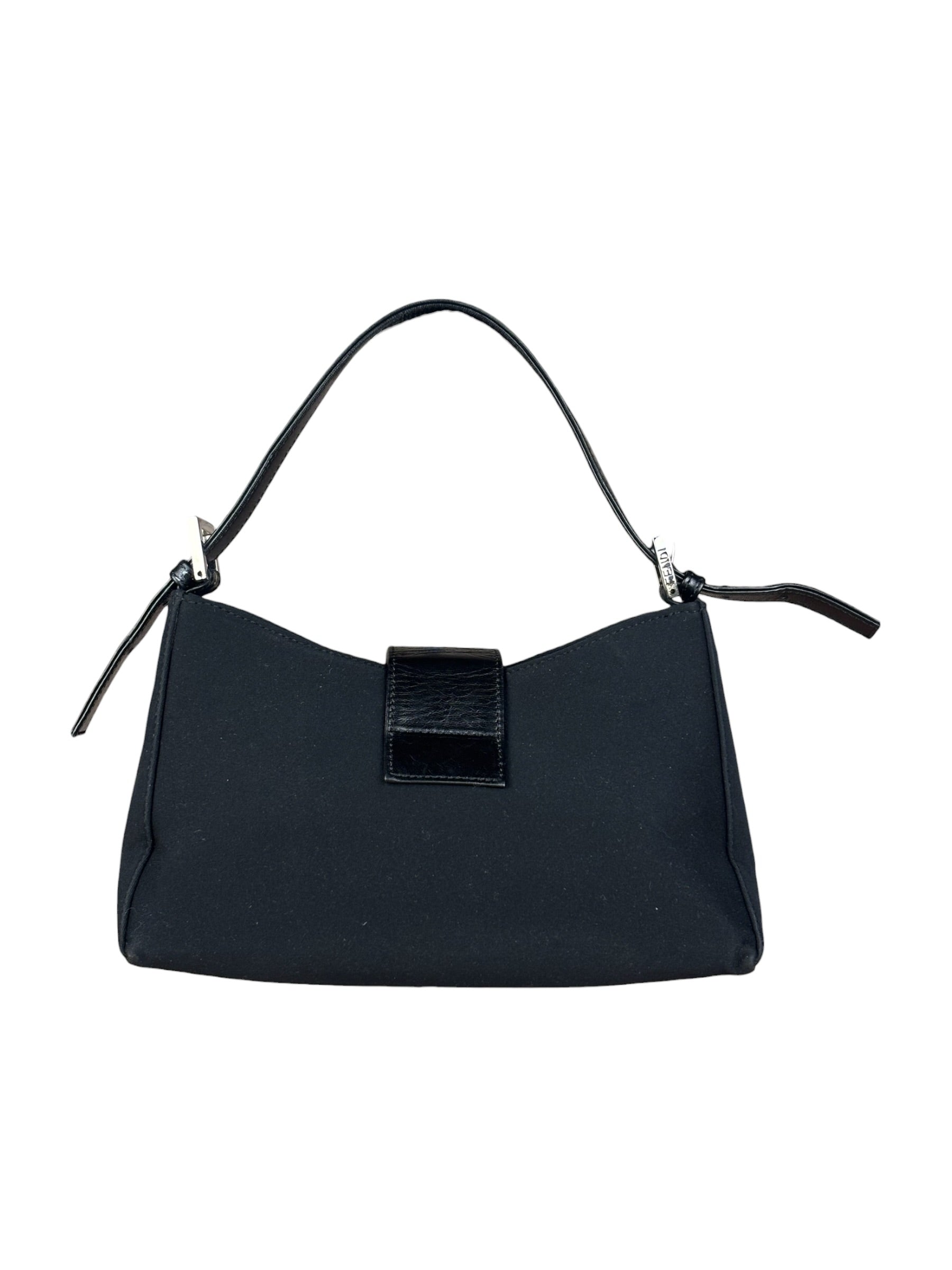 Fendi Black Neoprene Baguette