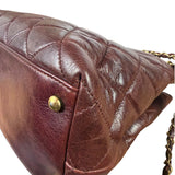 Chanel Burgundy Quilted Leather Portopello Bowler Bag 2014