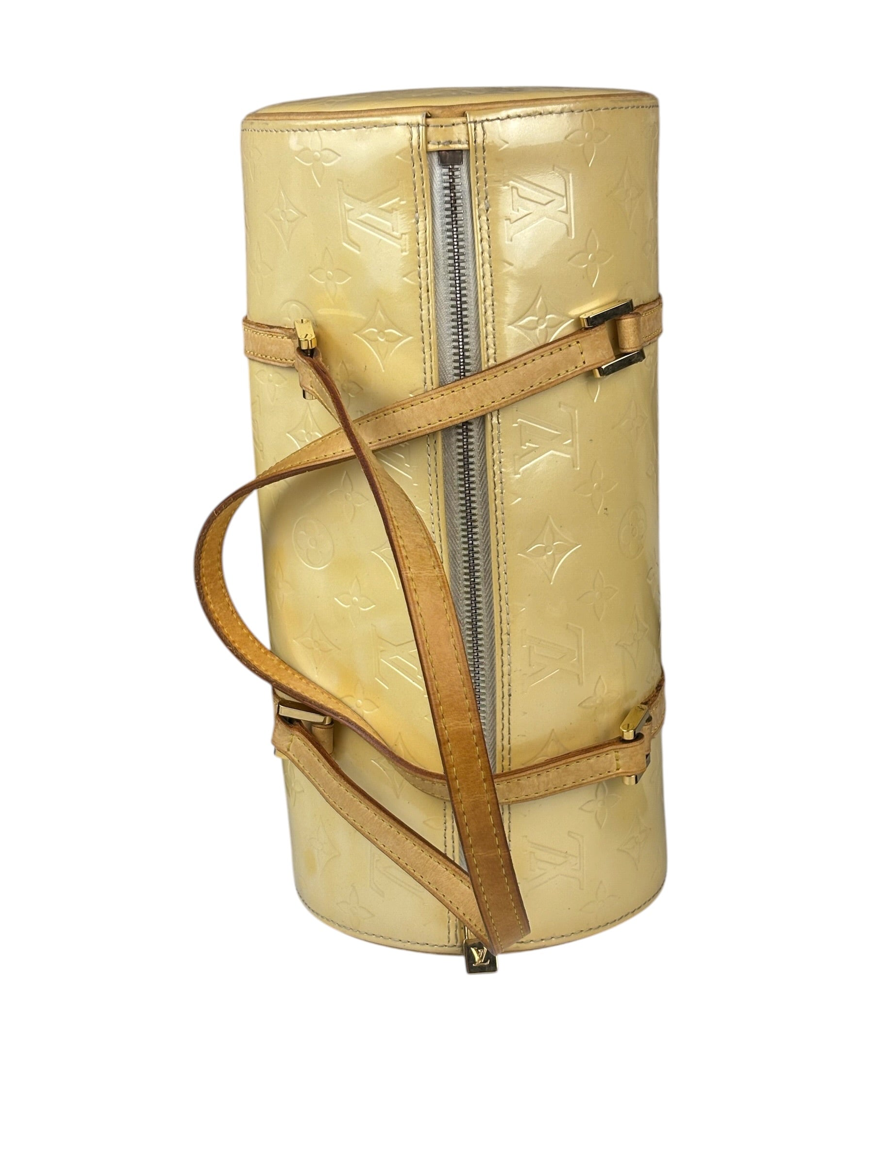Louis Vuitton Yellow Monogram Vernis Bedford Handbag