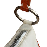 Prada Vintage Re-Edition Orange/White Tessuto Nylon Shoulder Bag