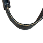 Chloé Vintage Black Leather Python Silverado Shoulder Bag