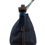 Fendi Vintage Navy Wave Buckle Pochette