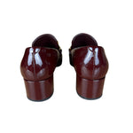 Burberry Burgundy Patent Leather Loafers
